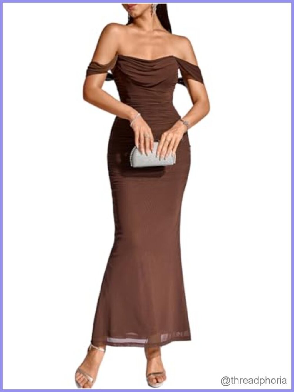 Off Shoulder Maxi Corset Dress Ruched Bodycon Backless Formal Party